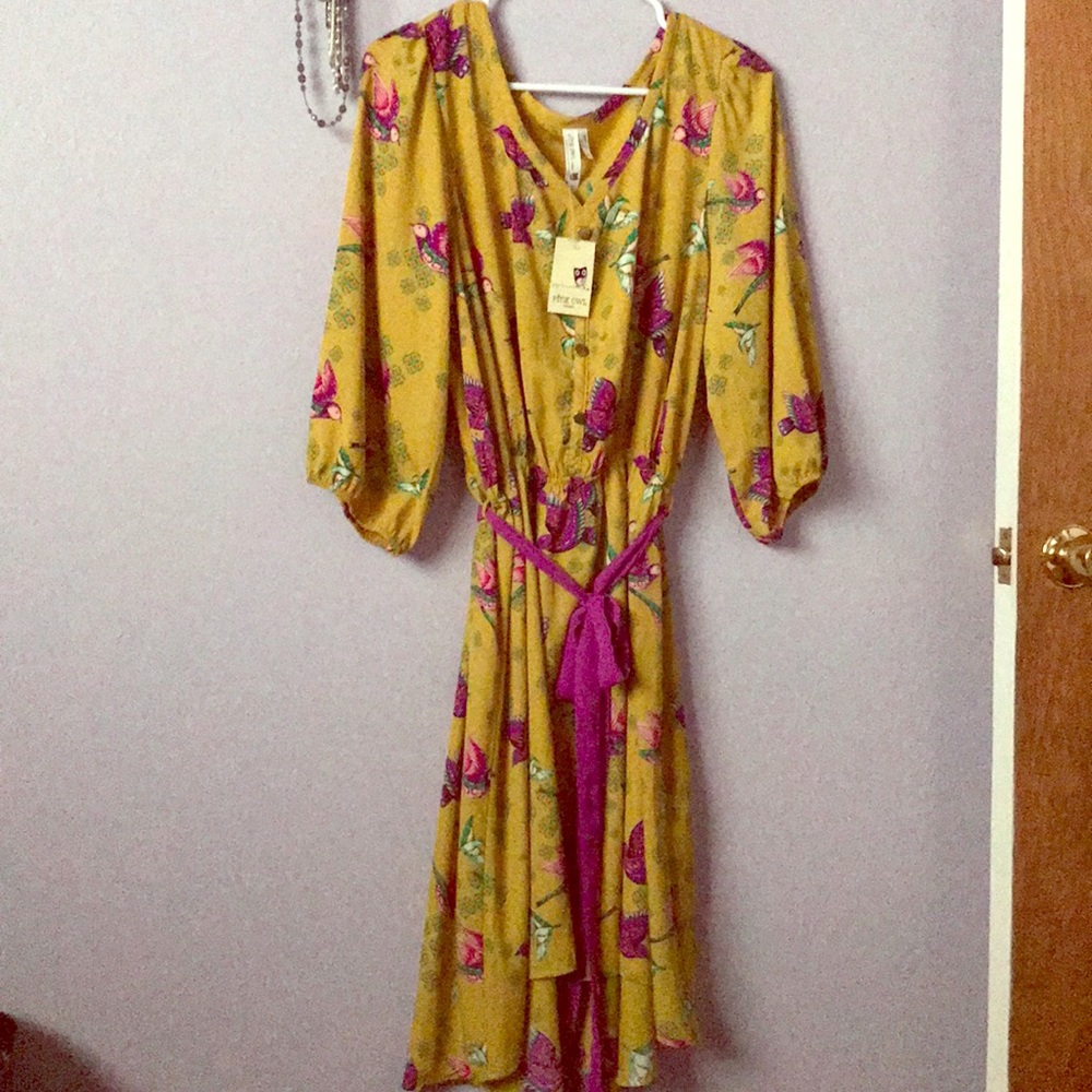 Pink Owl dress